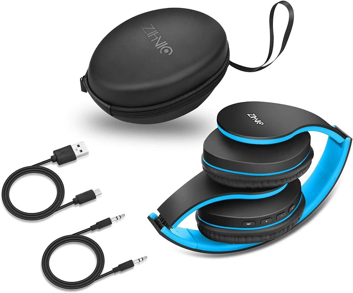 ZIHNIC headphones worn by commuter showing lightweight comfort and clear calls