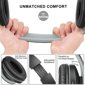 ZIHNIC close-up of memory-foam earcup for lasting comfort