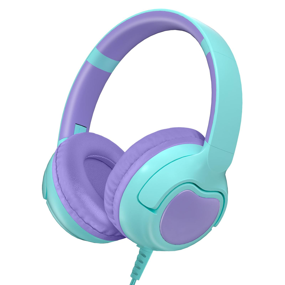 ZIHNIC wired kids headphones with 85dB limit for safer listening during lessons.