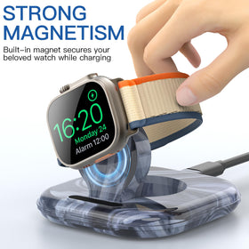 ZIKUREL magnetic charging dock close-up showing seamless alignment