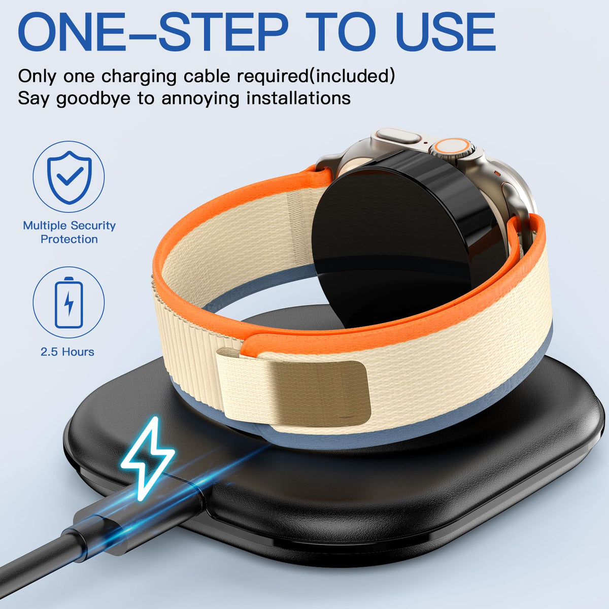 ZIKUREL compact travel dock keeps Apple Watch ready anywhere with safety and portability