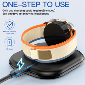 ZIKUREL compact travel dock keeps Apple Watch ready anywhere with safety and portability