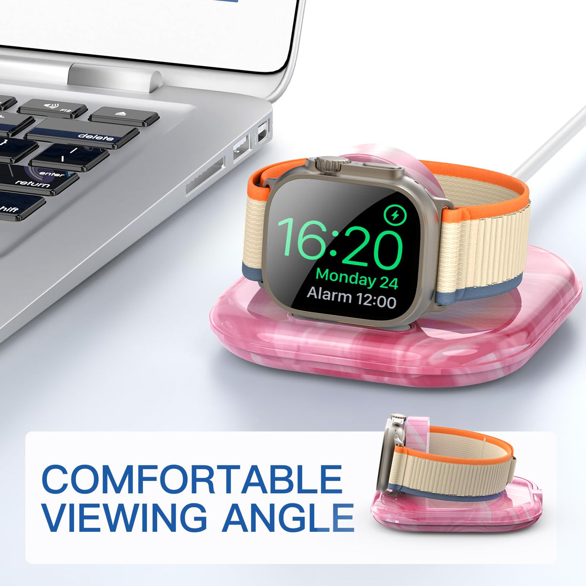 ZIKUREL overheating safety feature protects watch during charging sessions.
