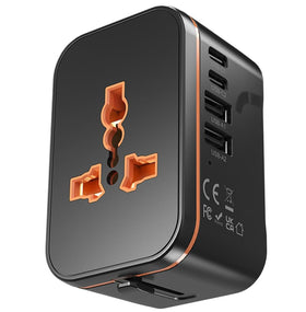 Zinalop universal travel adapter with worldwide plug for versatile charging anywhere