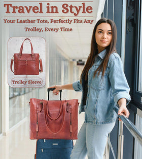 Zinria Leather genuine brown leather material highlights timeless style.