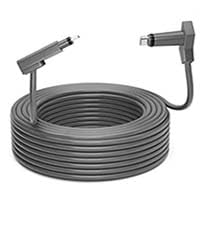 Zinweyton Gen2 200ft cable coiled, ready for outdoor Starlink setup.