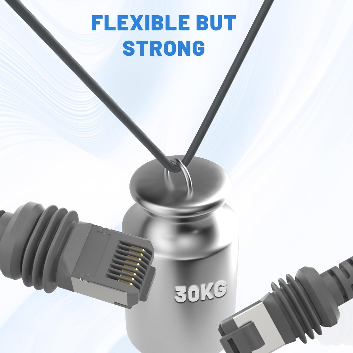 Zinweyton all-weather Starlink cable withstands harsh conditions for year-round reliability.