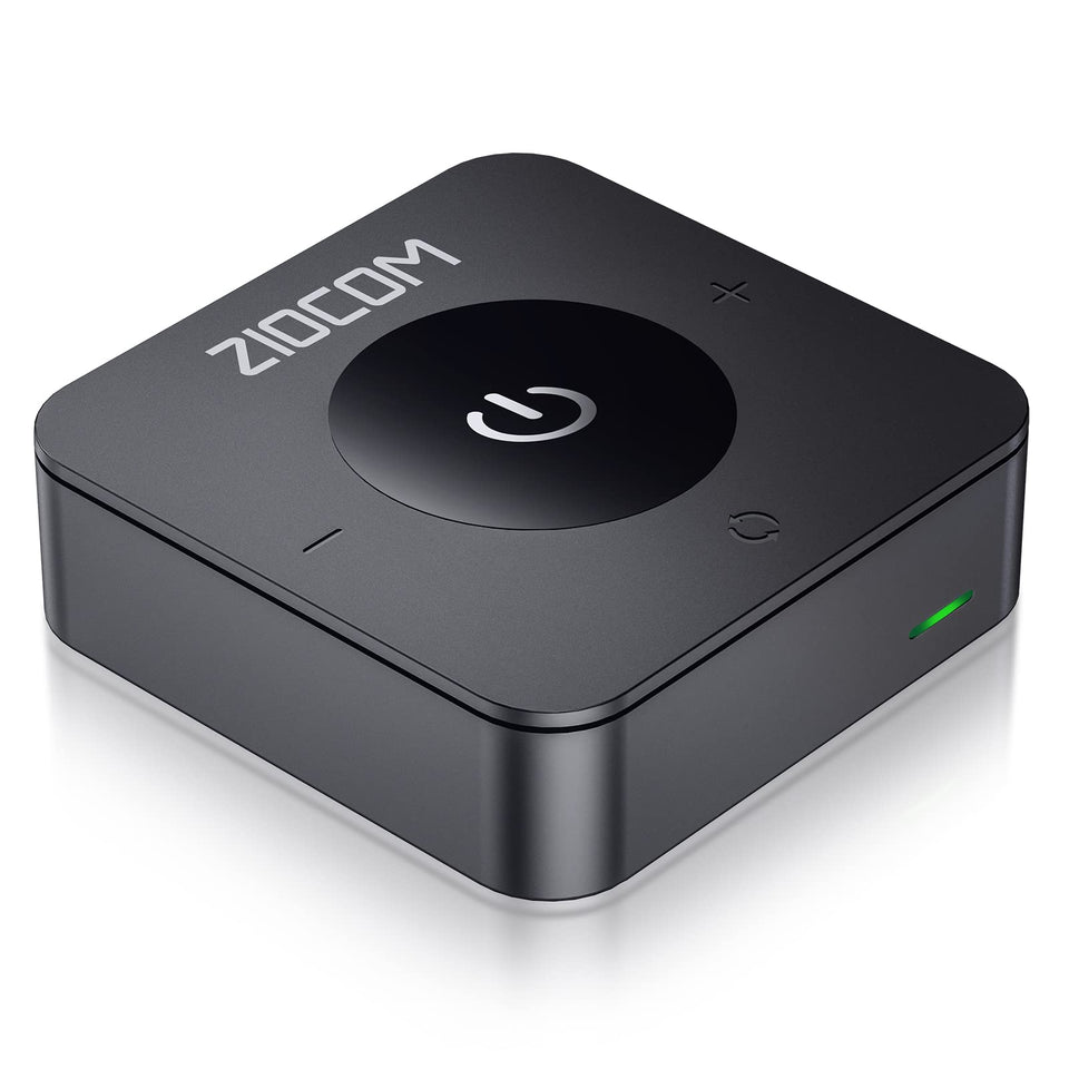ZIOCOM front view with cables showing ports and easy setup benefit