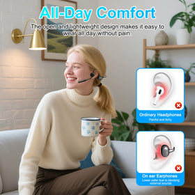 ZIOCOM ENC noise cancel reduces ambient noise for clearer voice.