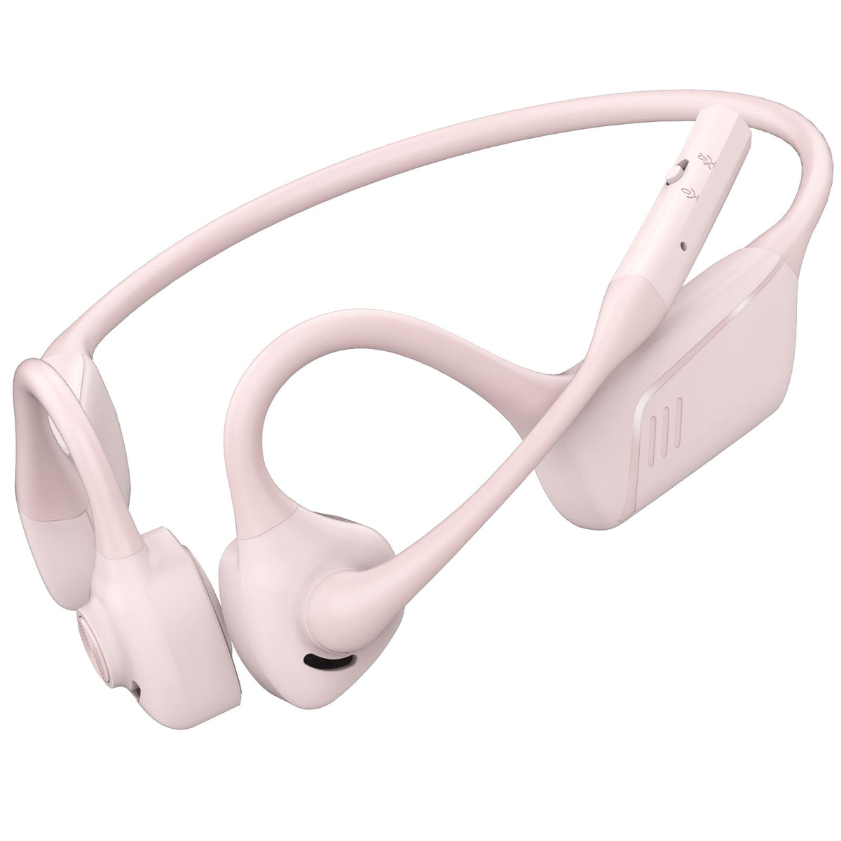 ZIOCOM Open Ear Headphones pink design for comfortable all-day wear and clear calls.