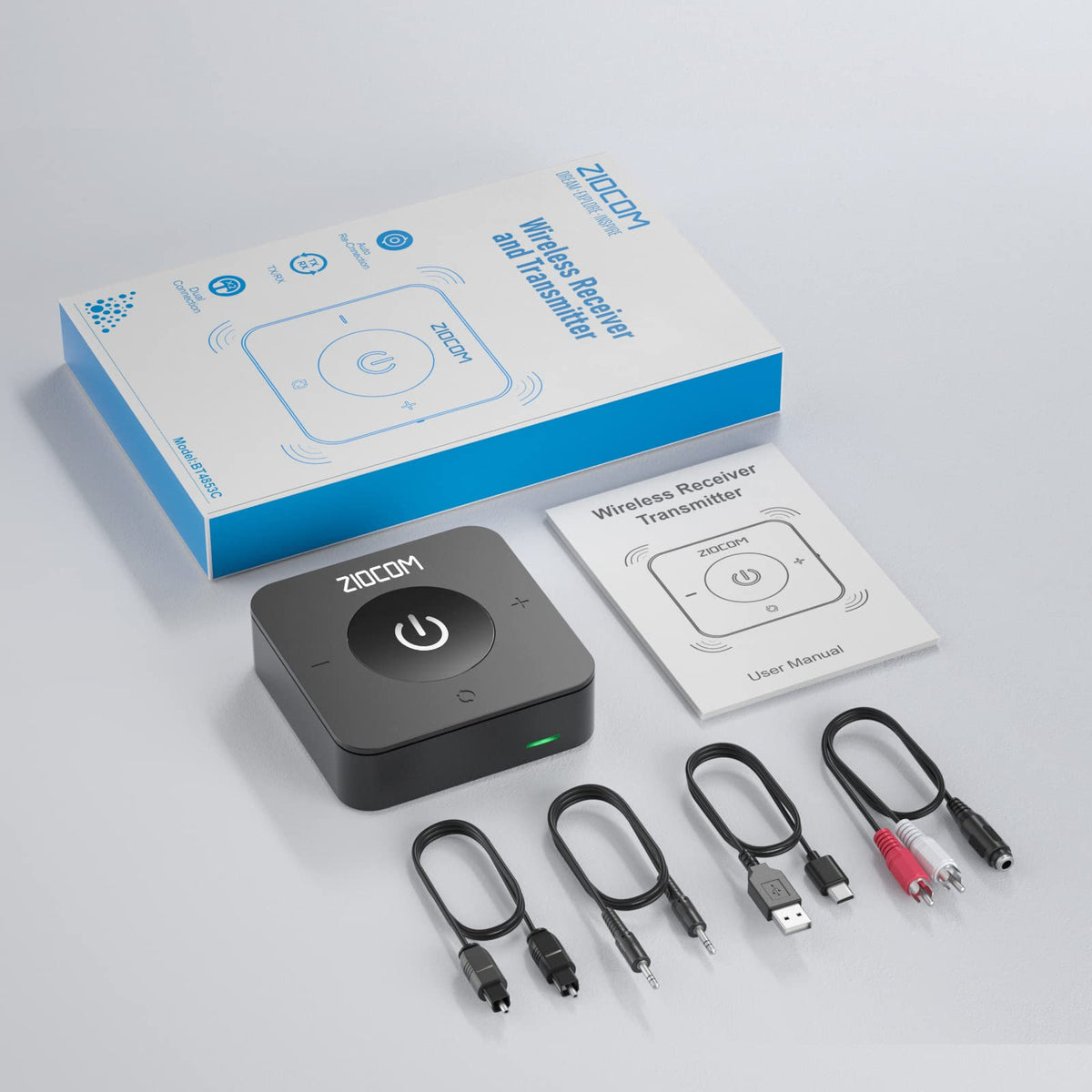 ZIOCOM side profile showing Type-C port for fast charging convenience