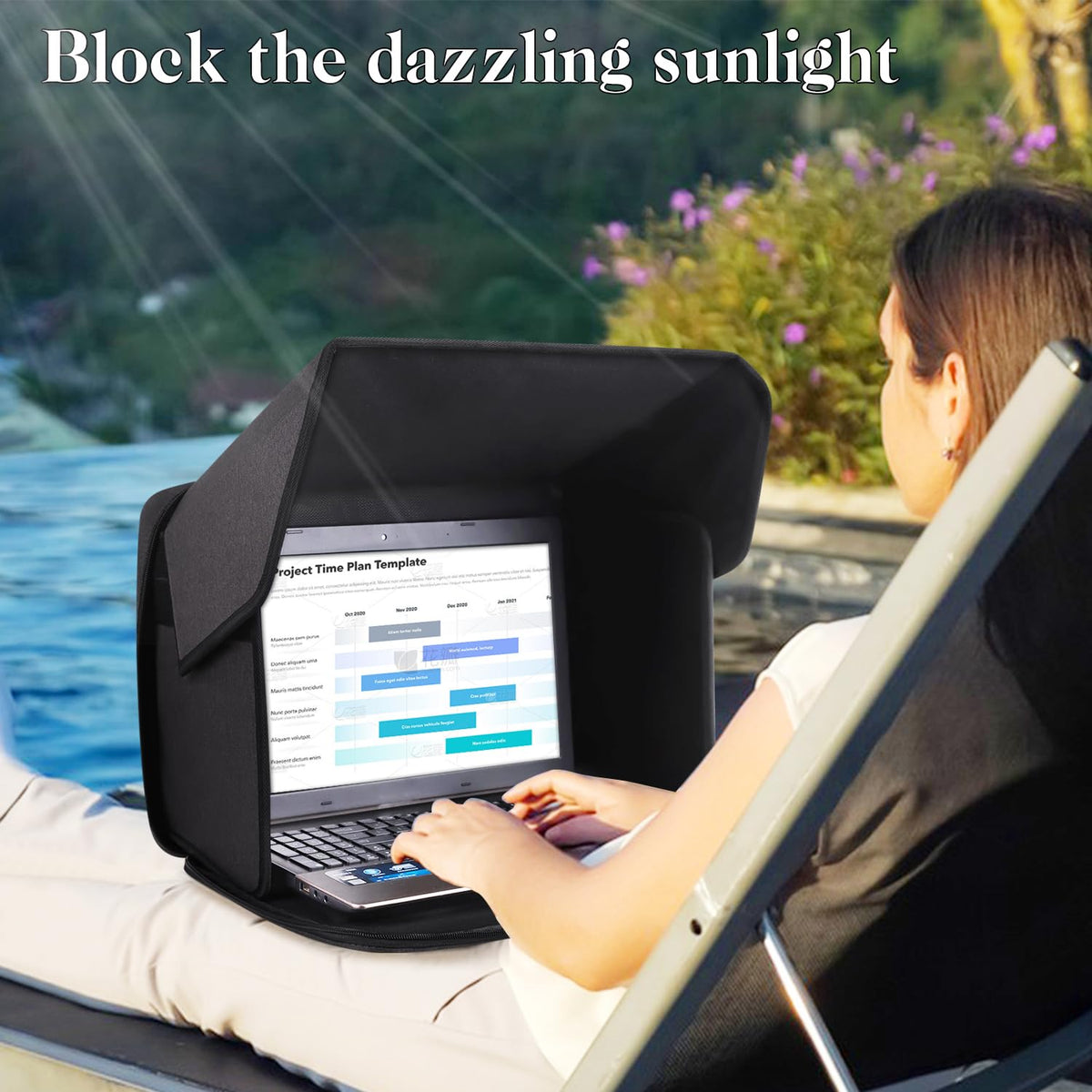 ZIORS open around laptop showing improved screen visibility benefit