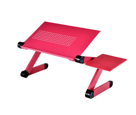 Zippace front view showing full tray and pink finish for portable comfort