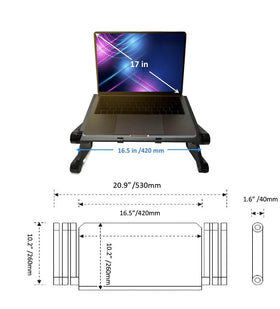 Zippace integrated mouse pad and anti-slip clip detail enhancing secure, comfortable use