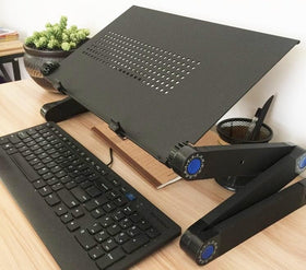 Zippace side profile with folded legs demonstrating compact portability benefit