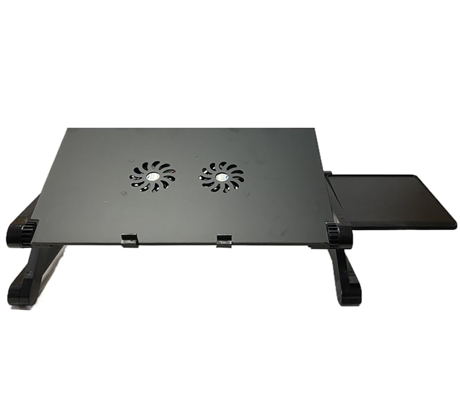 Zippace top view with laptop demonstrating ventilation and workspace comfort