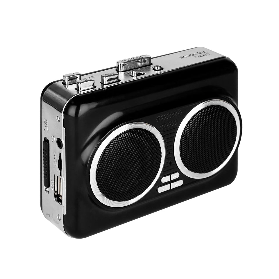 Zipteck front-facing unit showing cassette door and controls for quick playback