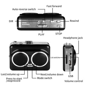 Zipteck headphone jack and label visible for private listening and stereo check