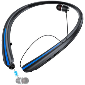 ZIQOPGD neckband with retractable earbuds, ergonomic and comfortable for all-day listening