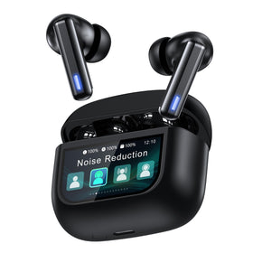 ZIUTY wireless earbuds with touchscreen case enabling quick in-pocket controls