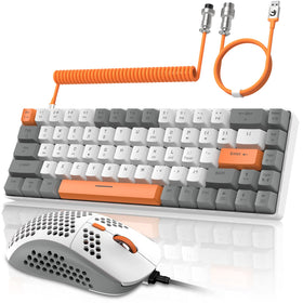 ZIYOU LANG front view of keyboard and mouse combo showing compact layout and color scheme benefit