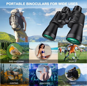 ZIYOUHU 20x50 binoculars compact lightweight design ideal for travel
