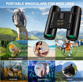 ZIYOUHU binoculars with rubber coating for durable outdoor use.