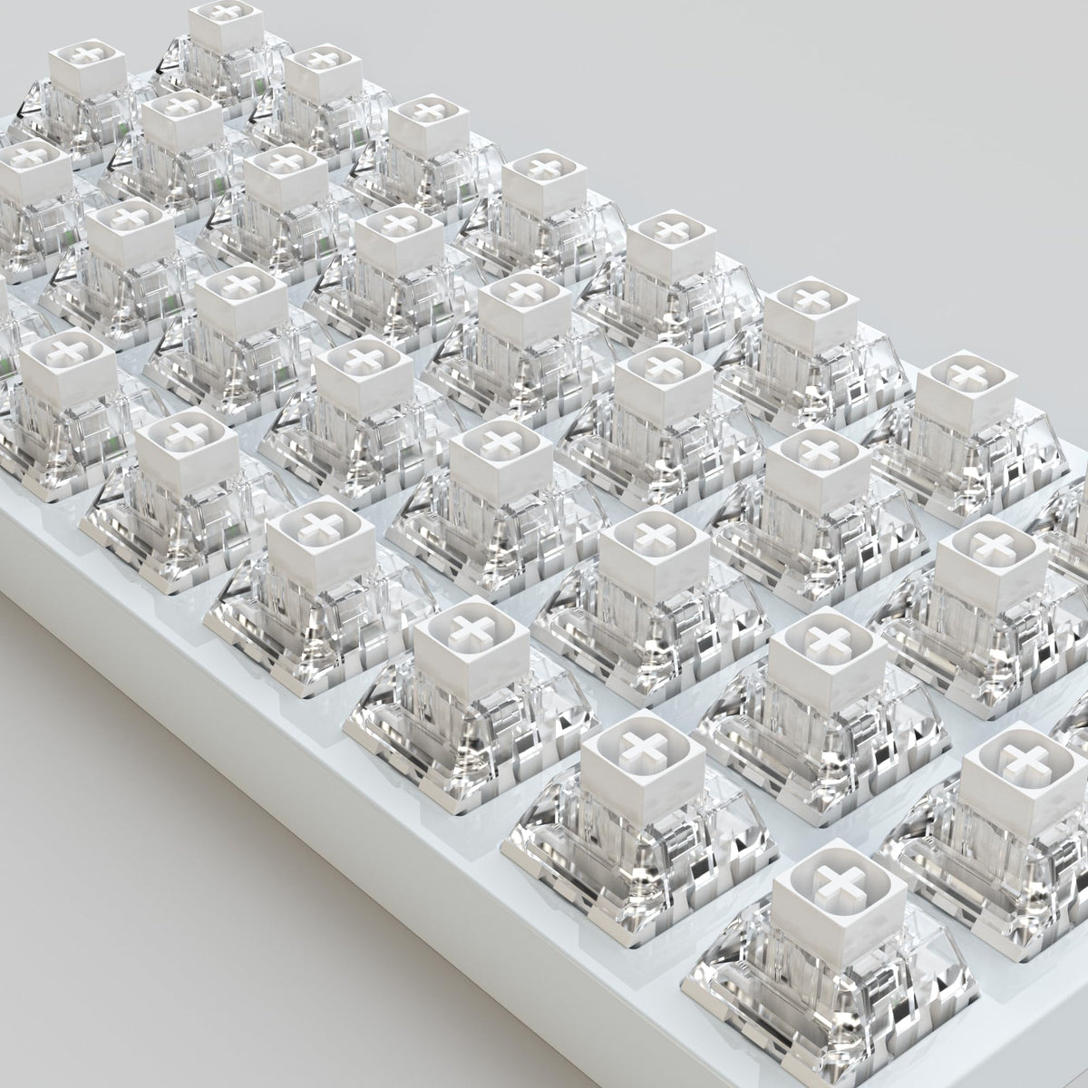 Zjmehty Kailh Box White pin detail highlighting sturdy 3‑pin design for easy installation