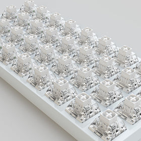 Zjmehty Kailh Box White pin detail highlighting sturdy 3‑pin design for easy installation