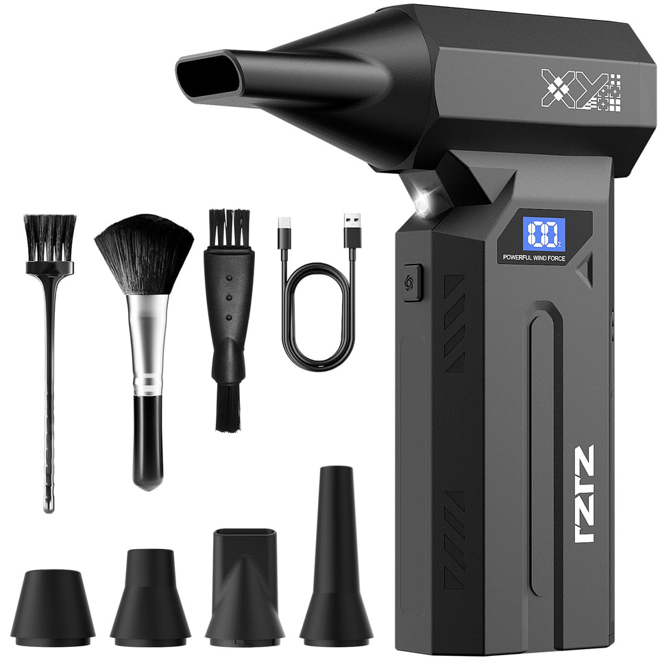 ZJZJ compressed air duster turbo fan for deep keyboard cleaning.