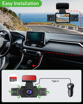 ZKCAMSPY accessories with free 32GB card and pry tool for neat wiring