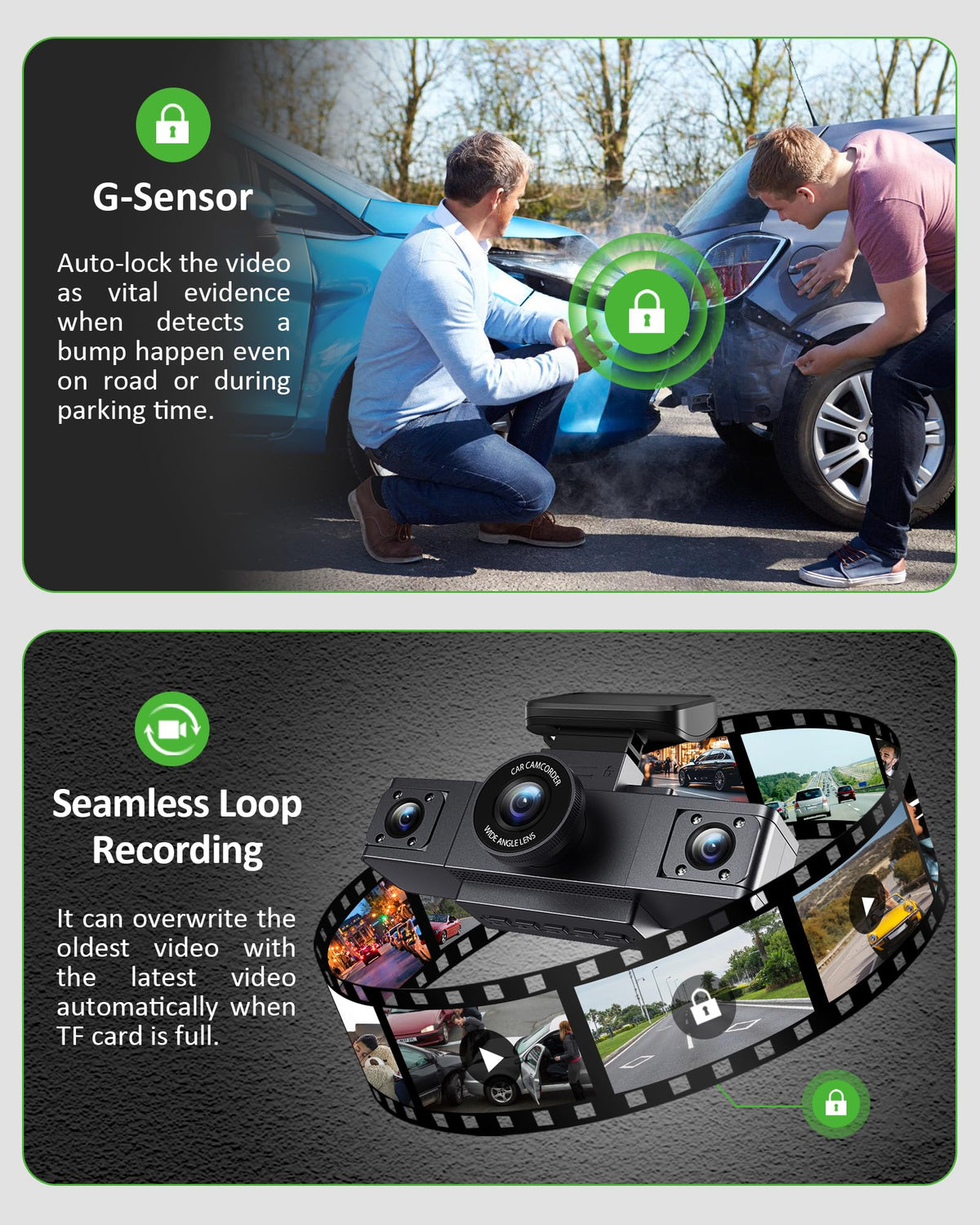 ZKCAMSPY side camera showing wide-angle view for curbside coverage