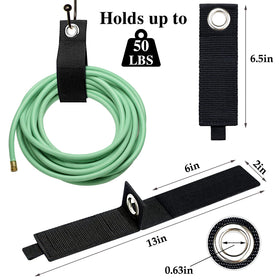 Zkptops strap in use hanging a coiled extension cord for quick access and reduced wear