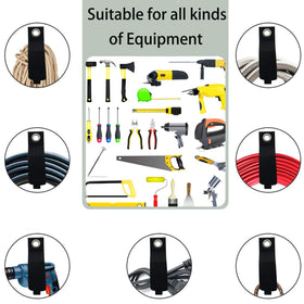 Zkptops lifestyle scene in garage with straps organizing cords and improving workspace efficiency