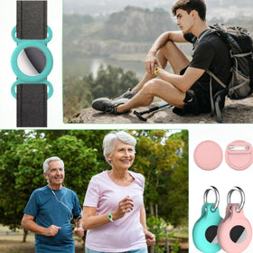 ZMHAZHM AirTag Bracelet buckle-secure design stays on during sports