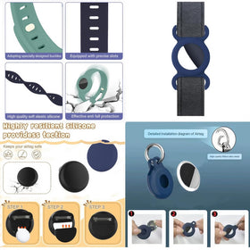 ZMHAZHM Waterproof Airtag bracelet offers 360° protection for active kids.