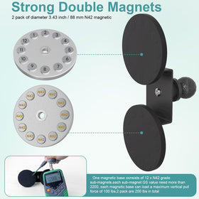 ZMHH magnet base rubber-coated face protecting vehicle paint and grip
