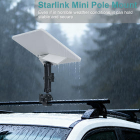 ZMHH Starlink Mini Mount aluminum build withstands outdoor travel conditions.
