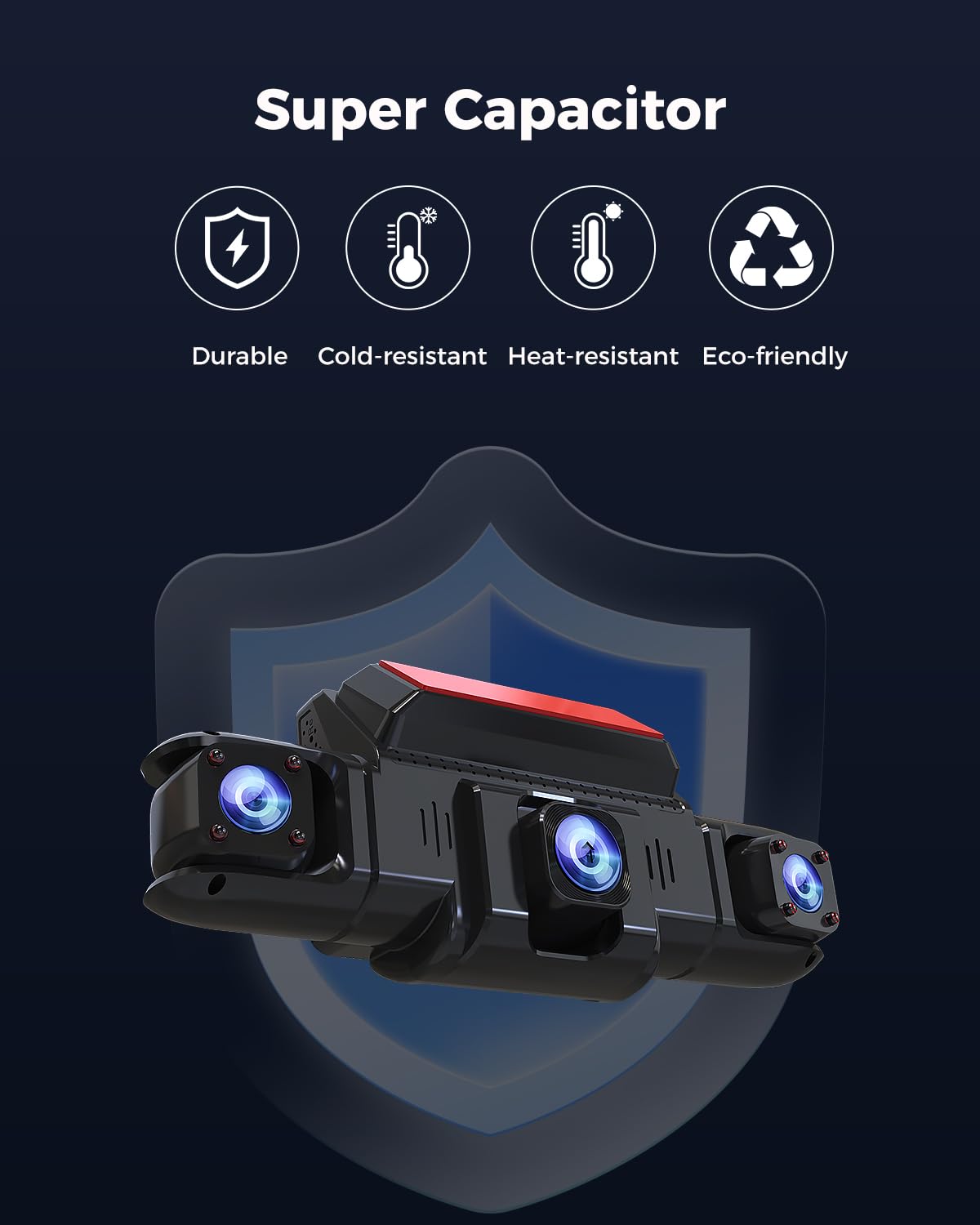ZMOPO 360 View 5GHz Wi‑Fi enables fast video transfer to your phone.
