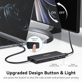 ZMUIPNG image of DisplayPort and HDMI outputs enabling dual 4K monitor setup