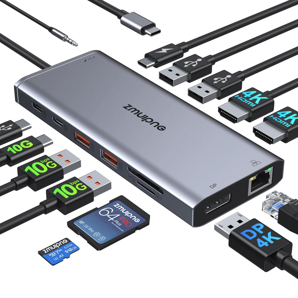 ZMUIPNG front view showing all ports and compact design, improves connectivity