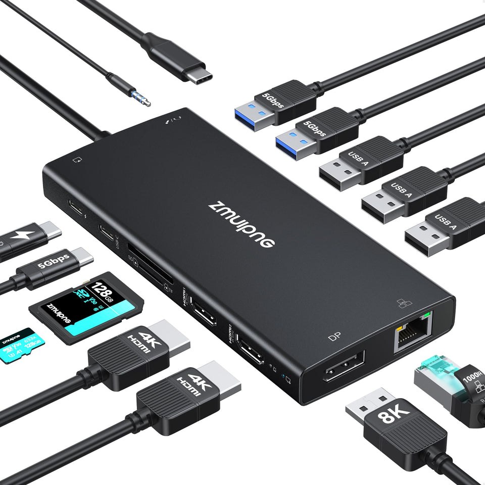 ZMUIPNG front view showing all ports and easy access for workspace expansion
