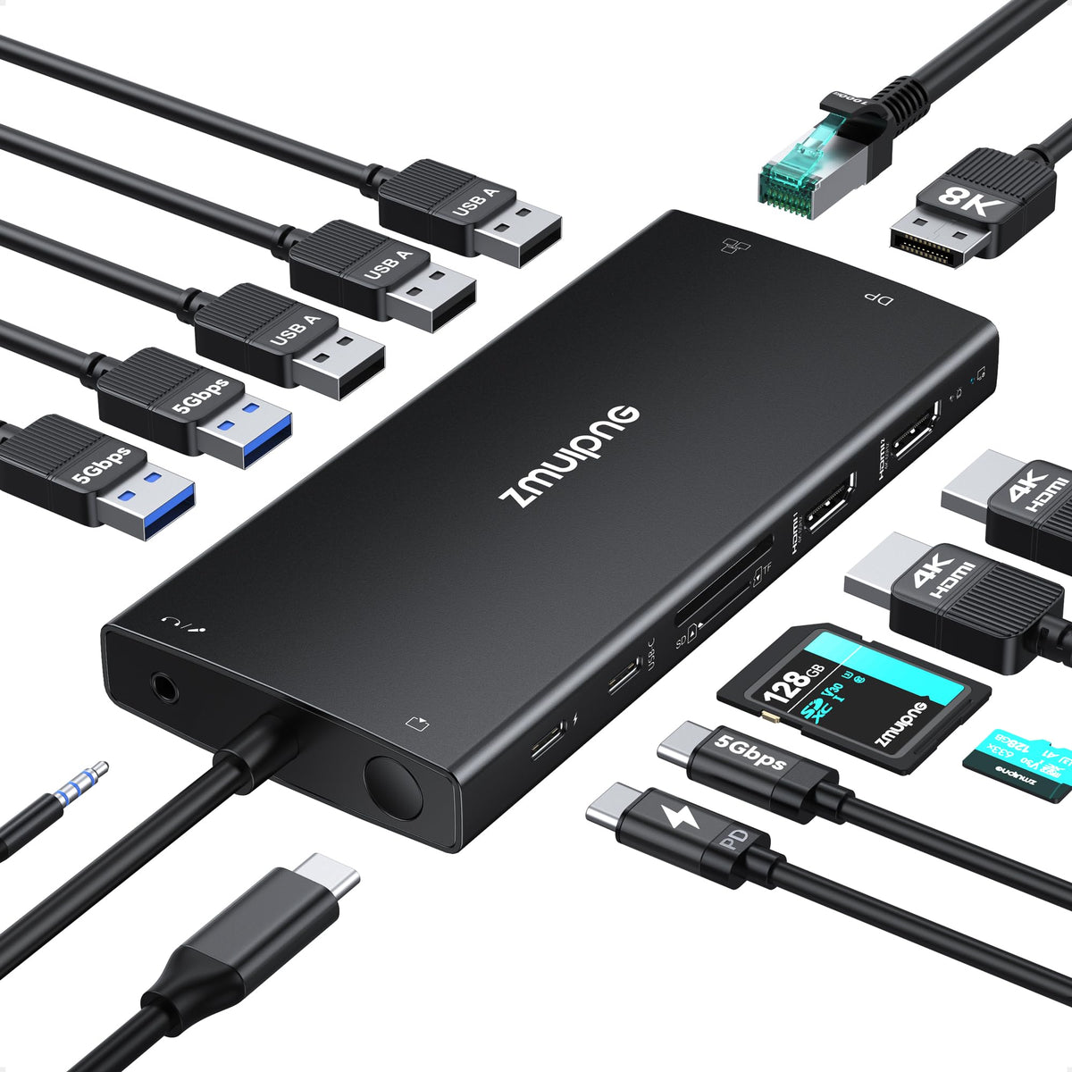 ZMUIPNG on a styled desk demonstrating neat cable management and productivity