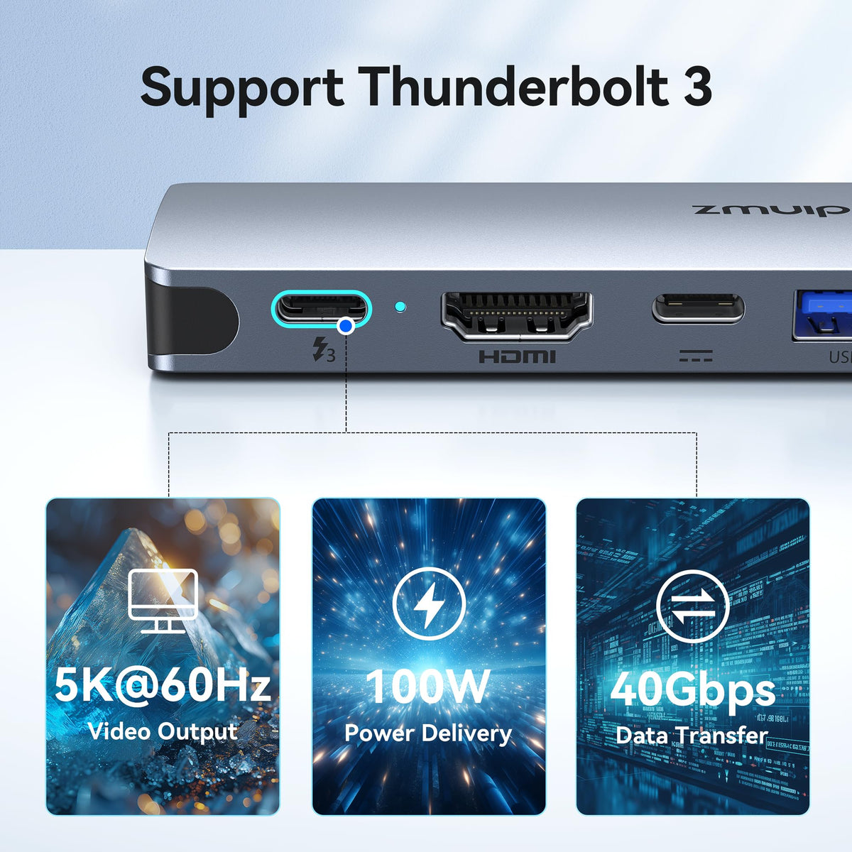 ZMUIPNG hub SD/Micro SD card reader for quick transfers