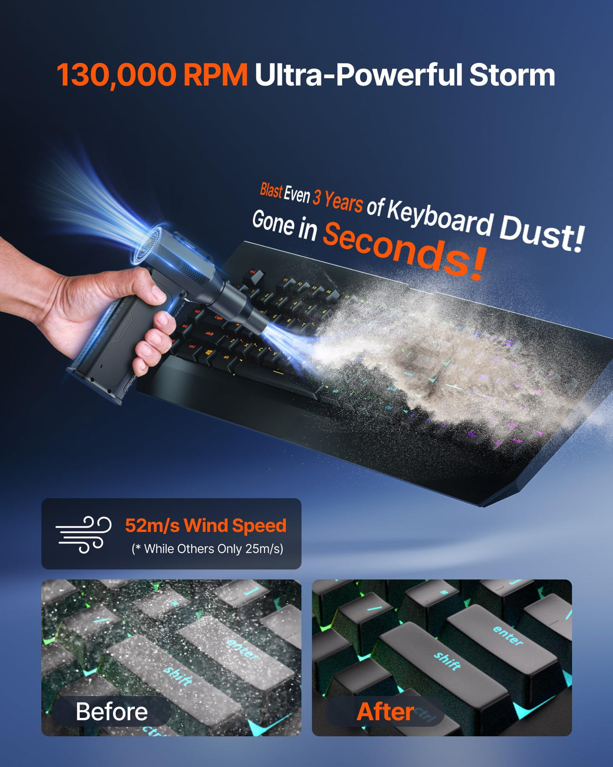 ZOAIVR multiple nozzles and detail brushes laid out for versatile cleaning tasks