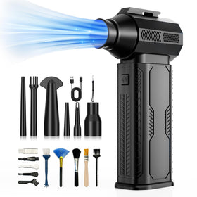 ZOAIVR front view showing compact blower and controls, powerful portable cleaning