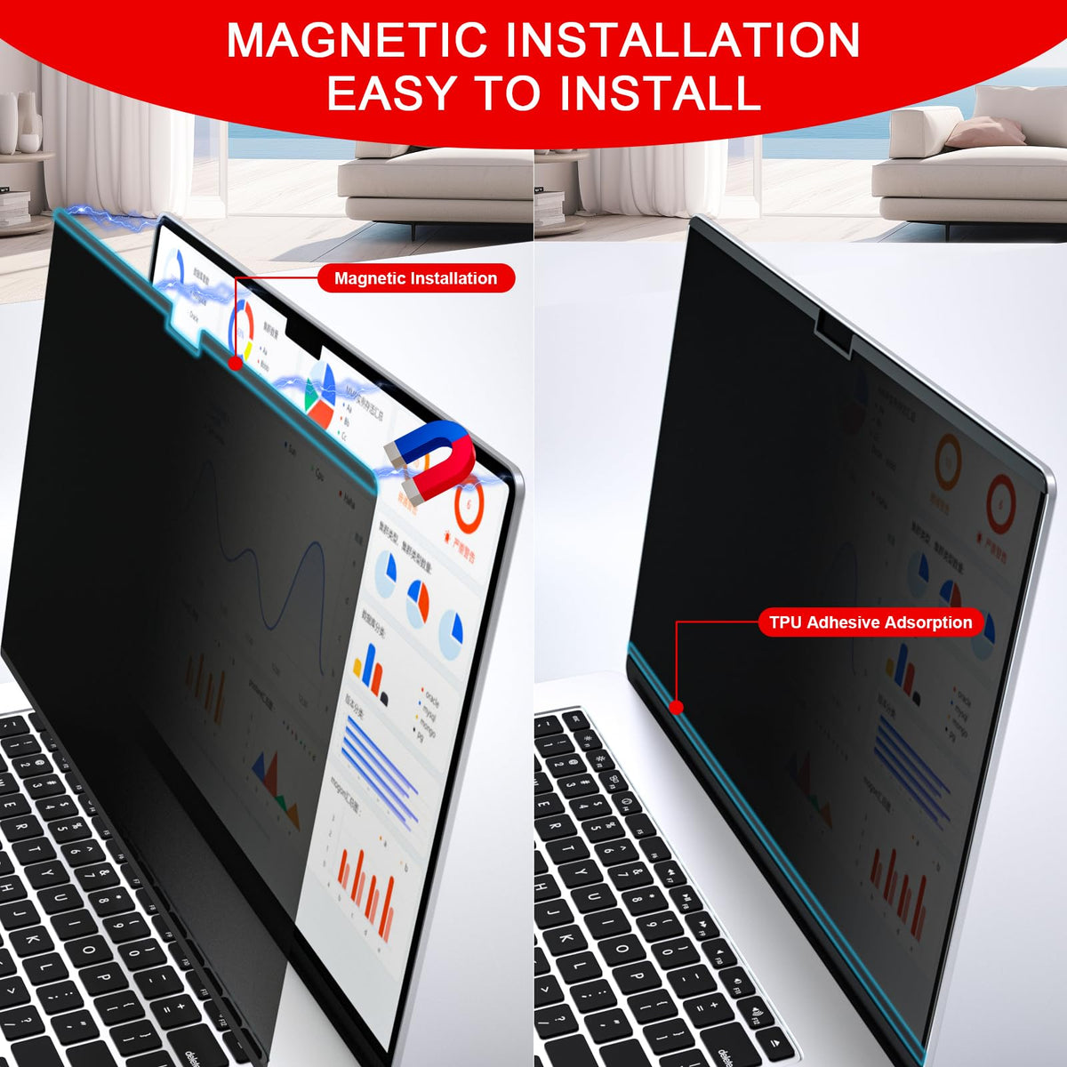 ZOEGAA image of screen minimizing reflections to show anti-glare comfort and visibility