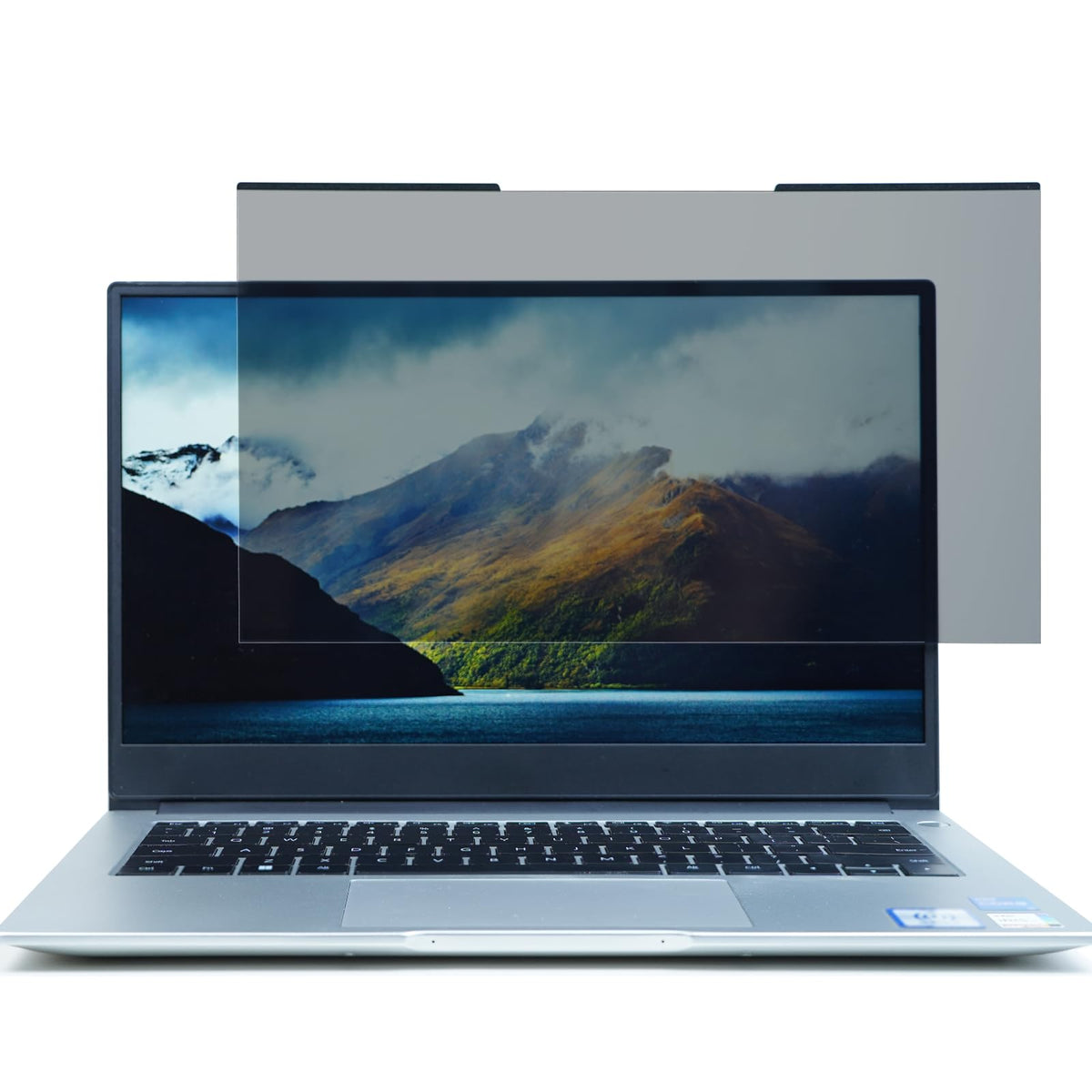 ZOEGAA front view of 14 inch privacy screen showing clean fit and protection