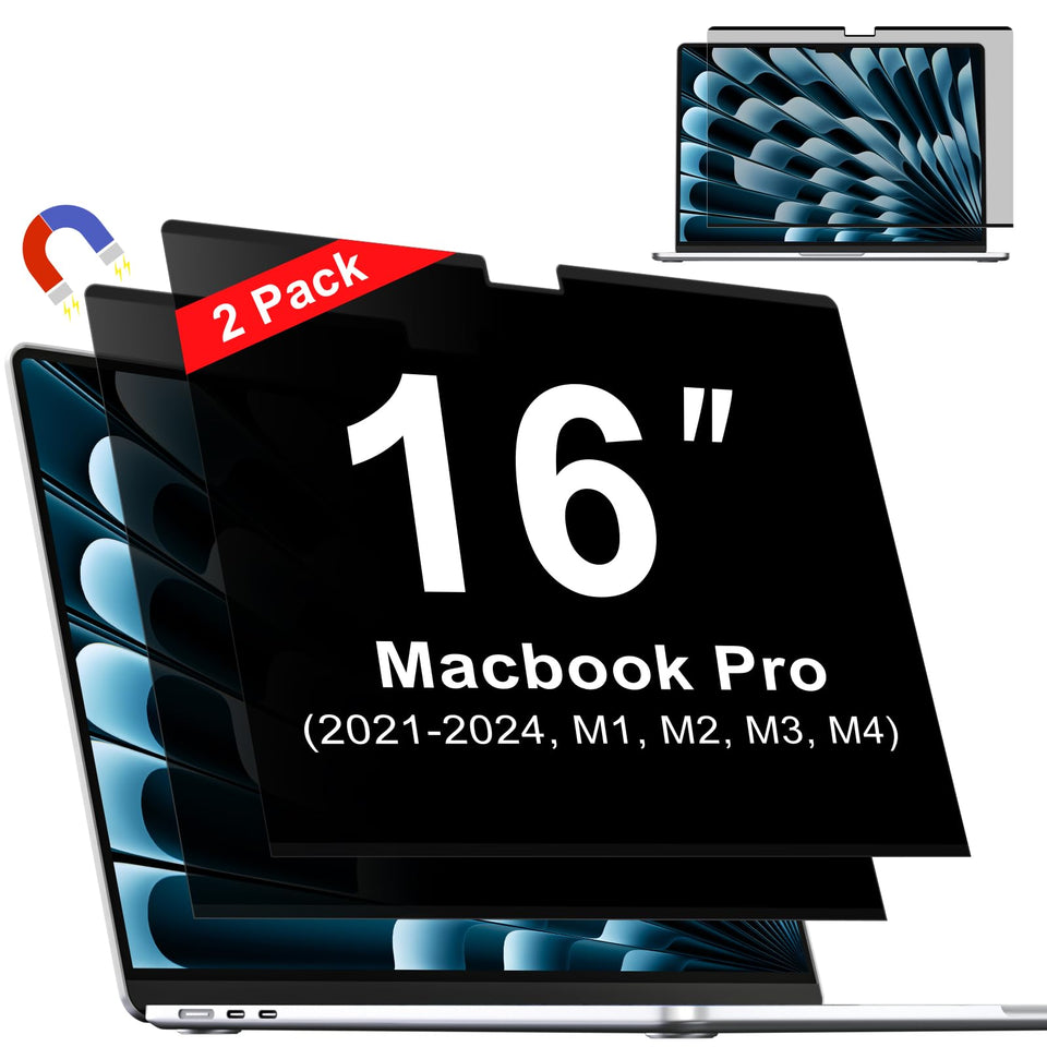 ZOEGAA front packaging showing MacBook Pro 16 privacy screen protecting data