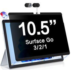 ZOEGAA front view showing magnetic privacy screen attached and clear benefit